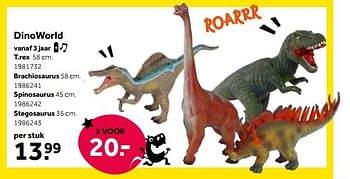 Aanbiedingen Dinoworld t.rex - Dino World - Geldig van 01/10/2022 tot 05/12/2022 bij Intertoys