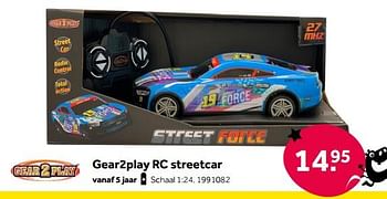 Aanbiedingen Gear2play rc streetcar - Gear2Play - Geldig van 01/10/2022 tot 05/12/2022 bij Intertoys