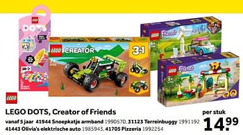 Aanbiedingen Lego dots 41944 snoepkatje armband - Lego - Geldig van 01/10/2022 tot 05/12/2022 bij Intertoys