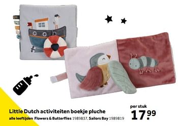 Aanbiedingen Little dutch activiteiten boekje pluche flowers + butterflies - Little Dutch - Geldig van 01/10/2022 tot 05/12/2022 bij Intertoys