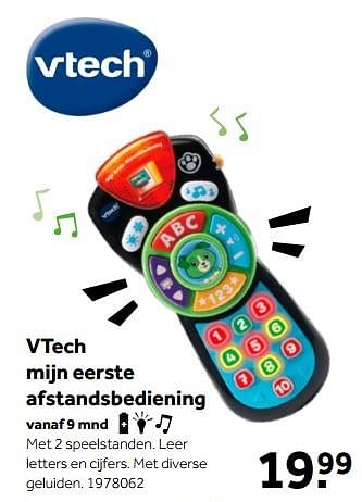 Aanbiedingen Vtech mijn eerste afstandsbediening - Vtech - Geldig van 01/10/2022 tot 05/12/2022 bij Intertoys