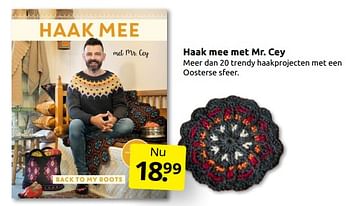 Aanbiedingen Haak mee met mr. cey - Huismerk - Boekenvoordeel - Geldig van 08/10/2022 tot 16/10/2022 bij Boekenvoordeel