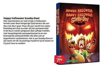 Aanbiedingen Happy halloween scooby-doo! - Huismerk - Boekenvoordeel - Geldig van 08/10/2022 tot 16/10/2022 bij Boekenvoordeel