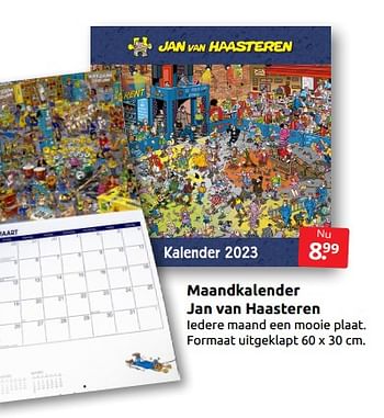 Aanbiedingen Maandkalender jan van haasteren - Jumbo - Geldig van 08/10/2022 tot 16/10/2022 bij Boekenvoordeel