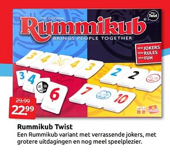 Aanbiedingen Rummikub twist - Goliath - Geldig van 08/10/2022 tot 16/10/2022 bij Boekenvoordeel