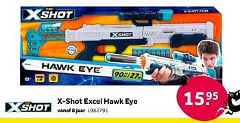 Aanbiedingen X-shot excel hawk eye - X-Shot - Geldig van 01/10/2022 tot 05/12/2022 bij Intertoys