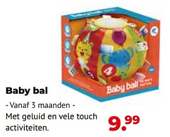 Aanbiedingen Baby bal - Huismerk - Multi Bazar - Geldig van 10/10/2022 tot 06/12/2022 bij Multi Bazar