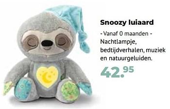 Aanbiedingen Snoozy luiaard - Vtech - Geldig van 10/10/2022 tot 06/12/2022 bij Multi Bazar