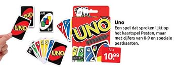 Aanbiedingen Uno - Mattel - Geldig van 08/10/2022 tot 16/10/2022 bij Boekenvoordeel