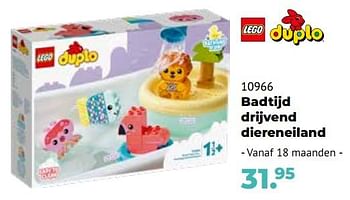 Aanbiedingen 10966 badtijd drijvend diereneiland - Lego - Geldig van 10/10/2022 tot 06/12/2022 bij Multi Bazar