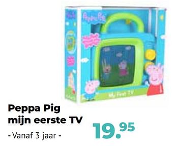 Aanbiedingen Peppa pig mijn eerste tv - Peppa  Pig - Geldig van 10/10/2022 tot 06/12/2022 bij Multi Bazar