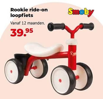 Aanbiedingen Rookie ride-on loopfiets - Smoby - Geldig van 10/10/2022 tot 06/12/2022 bij Multi Bazar