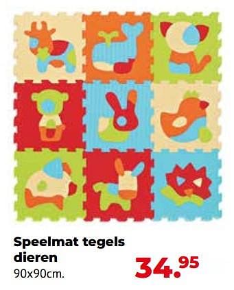 Aanbiedingen Speelmat tegels dieren - Ludi - Geldig van 10/10/2022 tot 06/12/2022 bij Multi Bazar