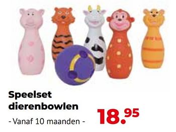 Aanbiedingen Speelset dierenbowlen - Ludi - Geldig van 10/10/2022 tot 06/12/2022 bij Multi Bazar