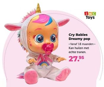 Aanbiedingen Cry babies dreamy pop - IMC Toys - Geldig van 10/10/2022 tot 06/12/2022 bij Multi Bazar