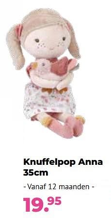 Aanbiedingen Knuffelpop anna - Little Dutch - Geldig van 10/10/2022 tot 06/12/2022 bij Multi Bazar