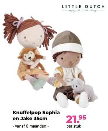 Aanbiedingen Knuffelpop sophia en jake - Little Dutch - Geldig van 10/10/2022 tot 06/12/2022 bij Multi Bazar