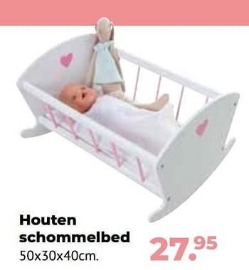 Aanbiedingen Houten schommelbed - Huismerk - Multi Bazar - Geldig van 10/10/2022 tot 06/12/2022 bij Multi Bazar