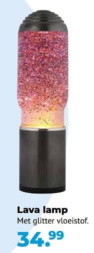 Aanbiedingen Lava lamp met glitter vloeistof - Huismerk - Multi Bazar - Geldig van 10/10/2022 tot 06/12/2022 bij Multi Bazar