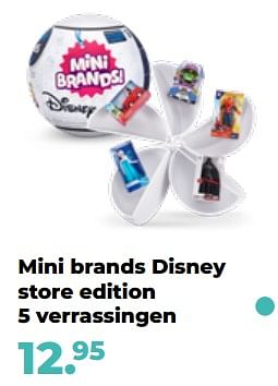 Aanbiedingen Mini brands disney store edition 5 verrassingen - Zuru - Geldig van 10/10/2022 tot 06/12/2022 bij Multi Bazar