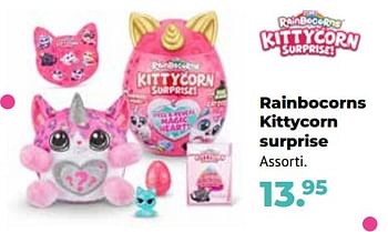 Aanbiedingen Rainbocorns kittycorn surprise - Rainbocorns - Geldig van 10/10/2022 tot 06/12/2022 bij Multi Bazar