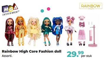 Aanbiedingen Rainbow high core fashion doll - MGA Entertainment - Geldig van 10/10/2022 tot 06/12/2022 bij Multi Bazar