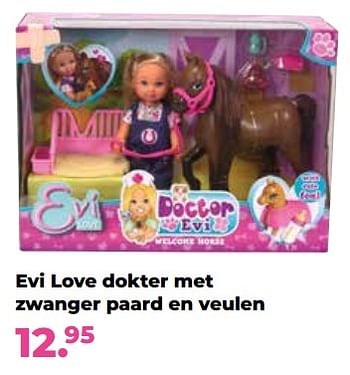 Aanbiedingen Evi love dokter met zwanger paard en veulen - Evi love - Geldig van 10/10/2022 tot 06/12/2022 bij Multi Bazar