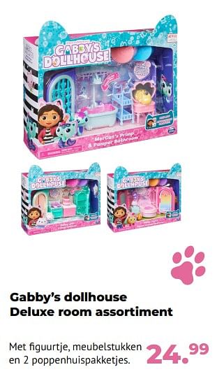 Aanbiedingen Gabby’s dollhouse deluxe room assortiment - Spin Master - Geldig van 10/10/2022 tot 06/12/2022 bij Multi Bazar