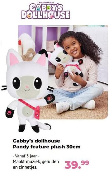 Aanbiedingen Gabby’s dollhouse pandy feature plush - Spin Master - Geldig van 10/10/2022 tot 06/12/2022 bij Multi Bazar