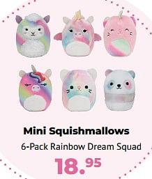 Aanbiedingen Mini squishmallows - Huismerk - Multi Bazar - Geldig van 10/10/2022 tot 06/12/2022 bij Multi Bazar