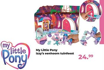 Aanbiedingen My little pony izzy’s eenhoorn tuinfeest - My Little Pony - Geldig van 10/10/2022 tot 06/12/2022 bij Multi Bazar