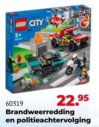 Aanbiedingen 60319 brandweerredding en politieachtervolging - Lego - Geldig van 10/10/2022 tot 06/12/2022 bij Multi Bazar