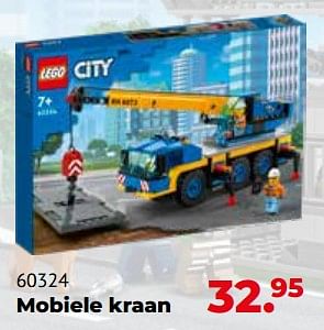 Aanbiedingen 60324 mobiele kraan - Lego - Geldig van 10/10/2022 tot 06/12/2022 bij Multi Bazar