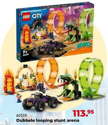 Aanbiedingen 60339 dubbele looping stunt arena - Lego - Geldig van 10/10/2022 tot 06/12/2022 bij Multi Bazar