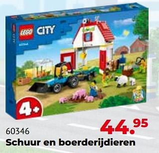 Aanbiedingen 60346 schuur en boerderijdieren - Lego - Geldig van 10/10/2022 tot 06/12/2022 bij Multi Bazar