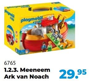 Aanbiedingen 6765 1.2.3. meeneem ark van noach - Playmobil - Geldig van 10/10/2022 tot 06/12/2022 bij Multi Bazar