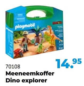 Aanbiedingen 70108 meeneemkoffer dino explorer - Playmobil - Geldig van 10/10/2022 tot 06/12/2022 bij Multi Bazar