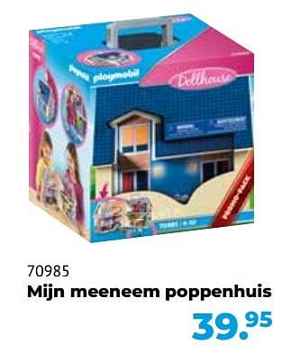 Aanbiedingen 70985 mijn meeneem poppenhuis - Playmobil - Geldig van 10/10/2022 tot 06/12/2022 bij Multi Bazar