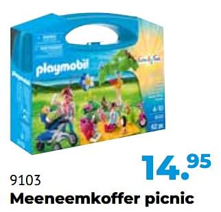 Aanbiedingen 9103 meeneemkoffer picnic - Playmobil - Geldig van 10/10/2022 tot 06/12/2022 bij Multi Bazar