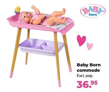 Aanbiedingen Baby born commode - Zapf creation - Geldig van 10/10/2022 tot 06/12/2022 bij Multi Bazar