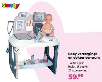 Aanbiedingen Baby verzorgings en dokter centrum - Smoby - Geldig van 10/10/2022 tot 06/12/2022 bij Multi Bazar