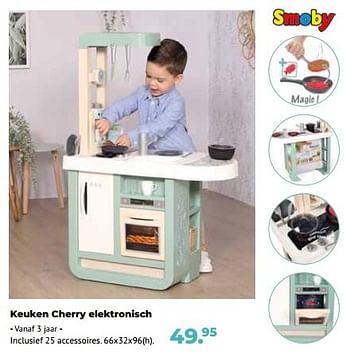 Aanbiedingen Keuken cherry elektronisch - Smoby - Geldig van 10/10/2022 tot 06/12/2022 bij Multi Bazar