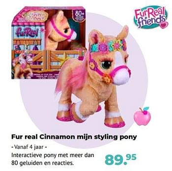 Aanbiedingen Fur real cinnamon mijn styling pony - FurReal Friends - Geldig van 10/10/2022 tot 06/12/2022 bij Multi Bazar