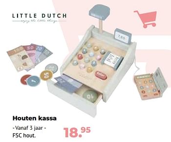 Aanbiedingen Houten kassa - Little Dutch - Geldig van 10/10/2022 tot 06/12/2022 bij Multi Bazar