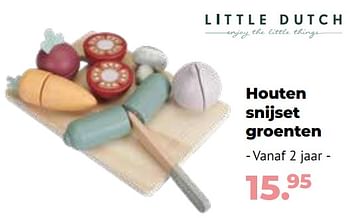 Aanbiedingen Houten snijset groenten - Little Dutch - Geldig van 10/10/2022 tot 06/12/2022 bij Multi Bazar