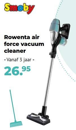 Aanbiedingen Rowenta air force vacuum cleaner - Smoby - Geldig van 10/10/2022 tot 06/12/2022 bij Multi Bazar