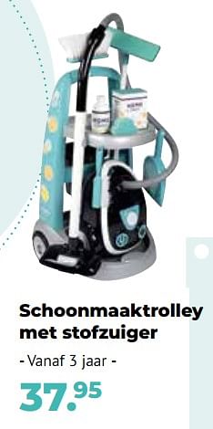 Aanbiedingen Schoonmaaktrolley met stofzuiger - Smoby - Geldig van 10/10/2022 tot 06/12/2022 bij Multi Bazar