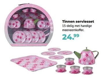 Aanbiedingen Tinnen serviesset - Huismerk - Multi Bazar - Geldig van 10/10/2022 tot 06/12/2022 bij Multi Bazar