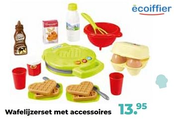 Aanbiedingen Wafelijzerset met accessoires - Ecoiffier - Geldig van 10/10/2022 tot 06/12/2022 bij Multi Bazar