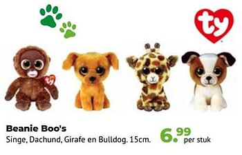 Aanbiedingen Beanie boo`s - Ty - Geldig van 10/10/2022 tot 06/12/2022 bij Multi Bazar